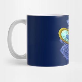 Blue Hearts And Roses Mug